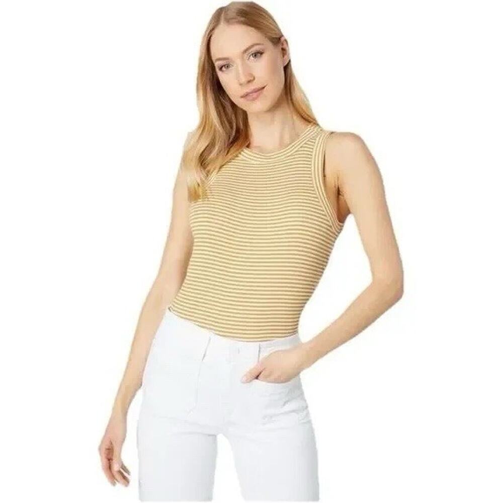 Madewell Tank Top Womens Small Stripes Knit Ribbed New